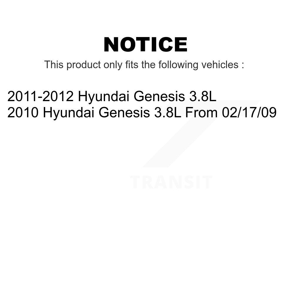 Front Rear Semi-Metallic Brake Pads Kit For Hyundai Genesis 3.8L KPF-100080