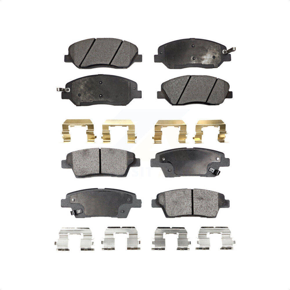 Front Rear Semi-Metallic Brake Pads Kit For Hyundai Genesis 3.8L KPF-100080