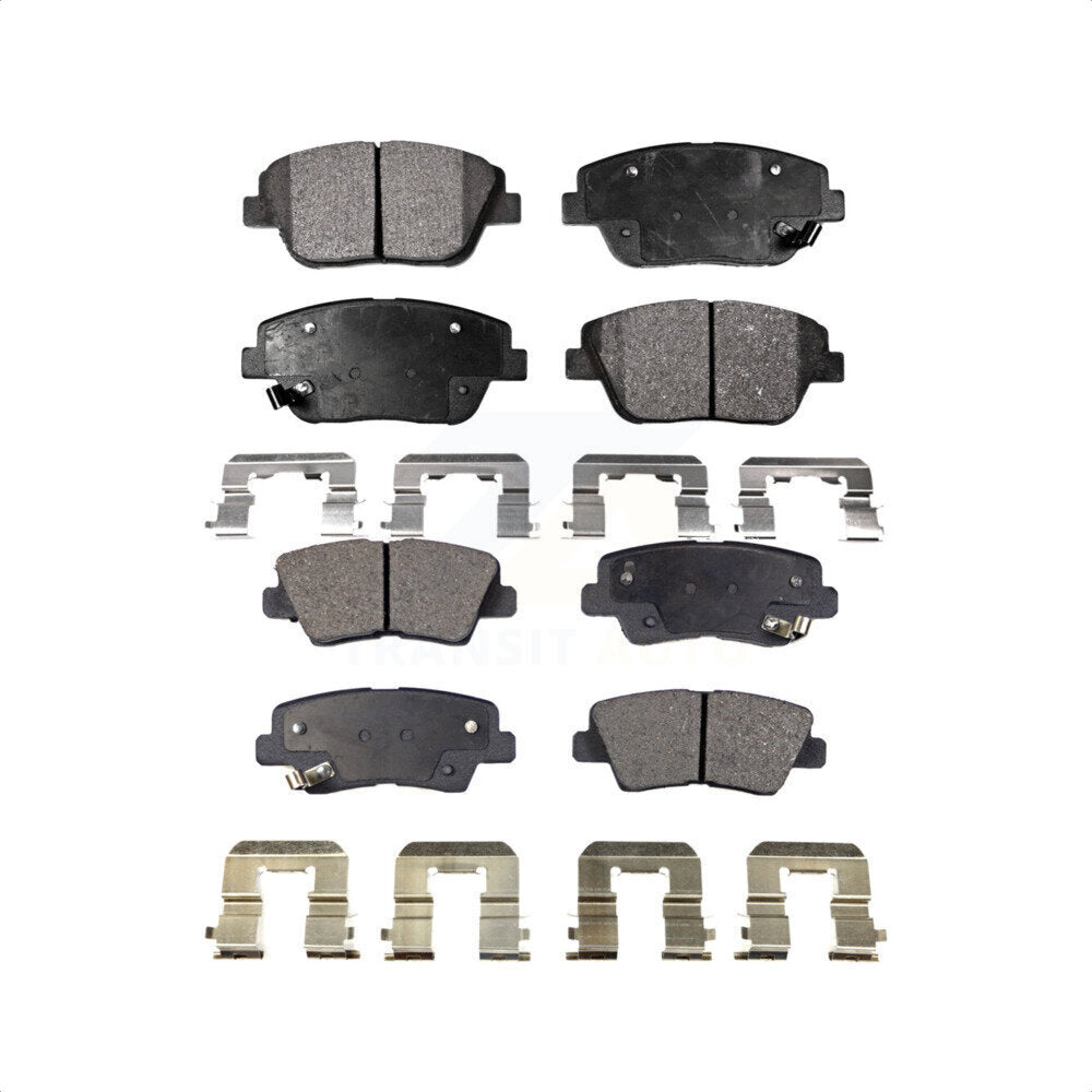Front Rear Semi-Metallic Brake Pads Kit For Hyundai Sonata Kia Optima KPF-100188