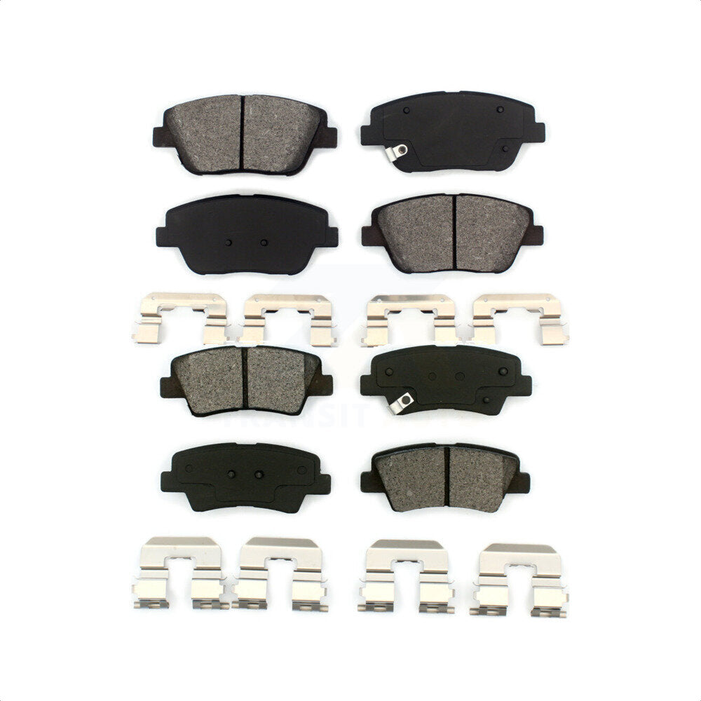 Front Rear Semi-Metallic Brake Pads Kit For Hyundai Sonata Kia Optima KSM-100169