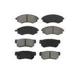 Front Rear Semi-Metallic Brake Pads Kit For Hyundai Sonata Kia Optima Magentis KSM-100304