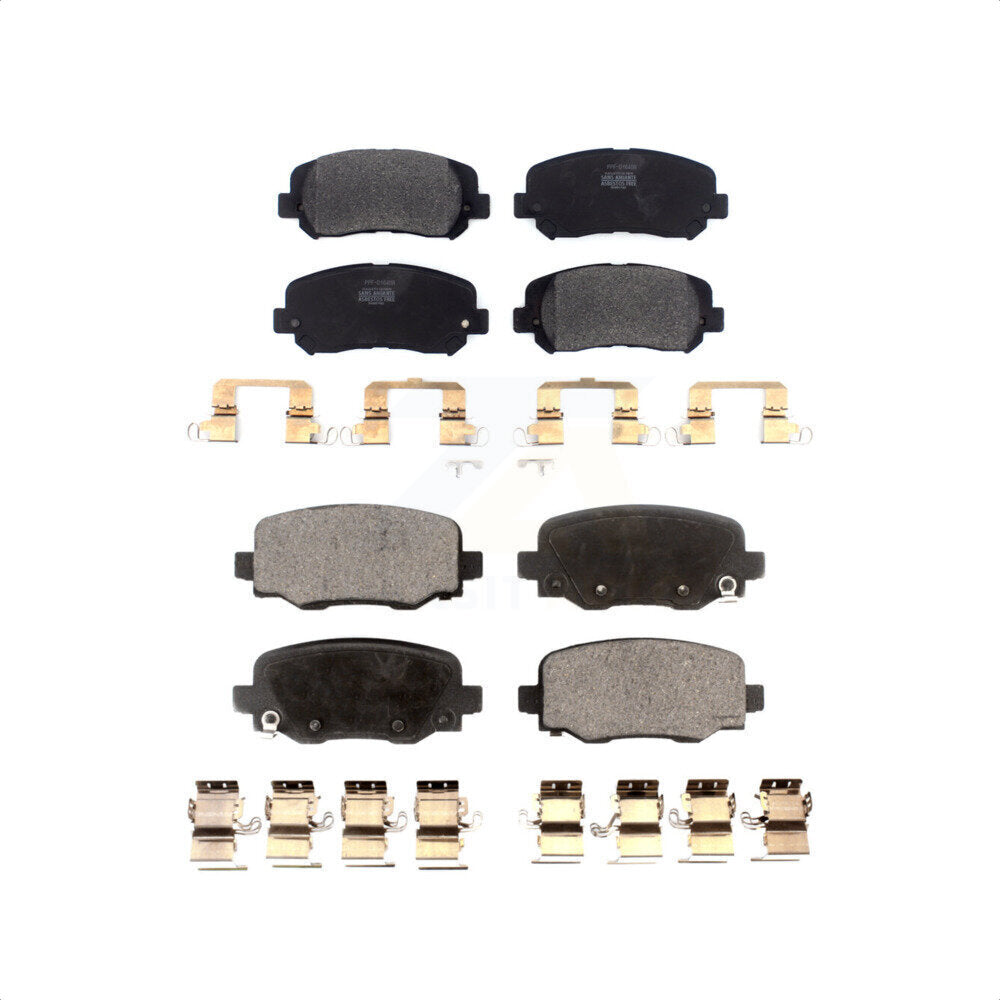 Front Rear Semi-Metallic Brake Pads Kit For Jeep Cherokee Chrysler 200 KPF-100472