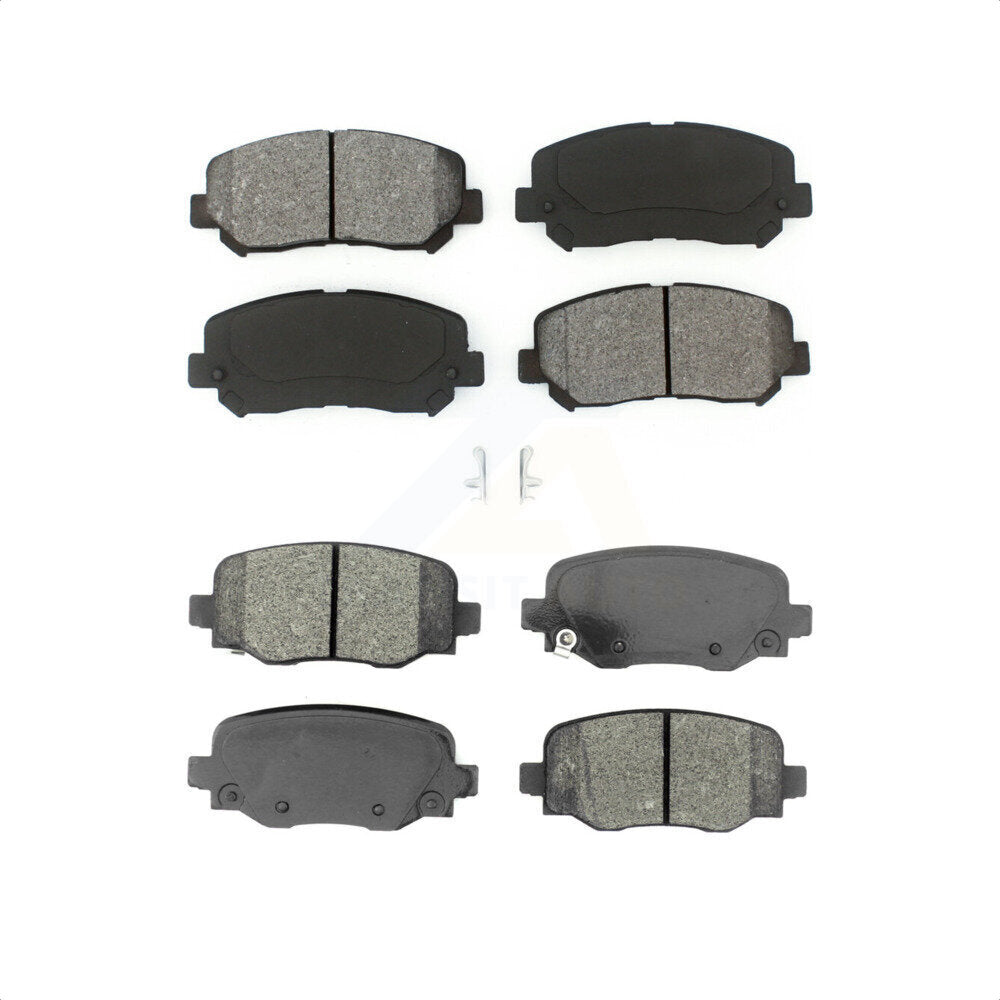 Front Rear Semi-Metallic Brake Pads Kit For Jeep Cherokee Chrysler 200 KSM-100460