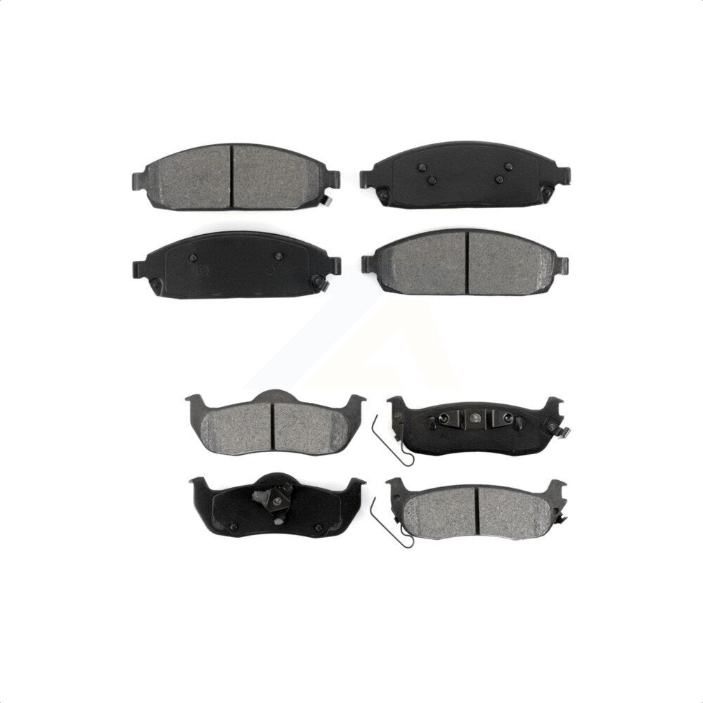 Front Rear Semi-Metallic Brake Pads Kit For Jeep Grand Cherokee Commander KSM-100046