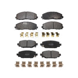 Front Rear Semi-Metallic Brake Pads Kit For Jeep Wrangler KPF-100633