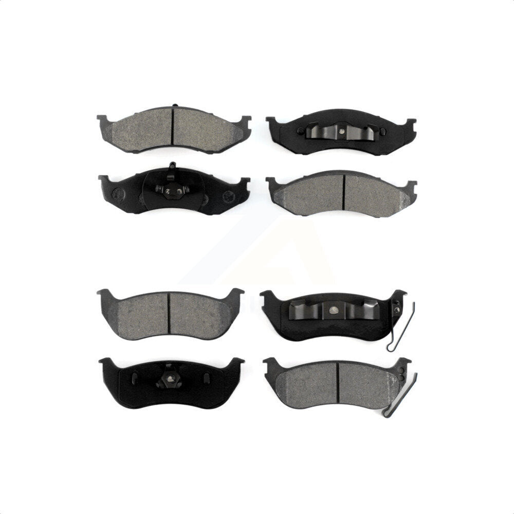 Front Rear Semi-Metallic Brake Pads Kit For Jeep Wrangler TJ KSM-100252