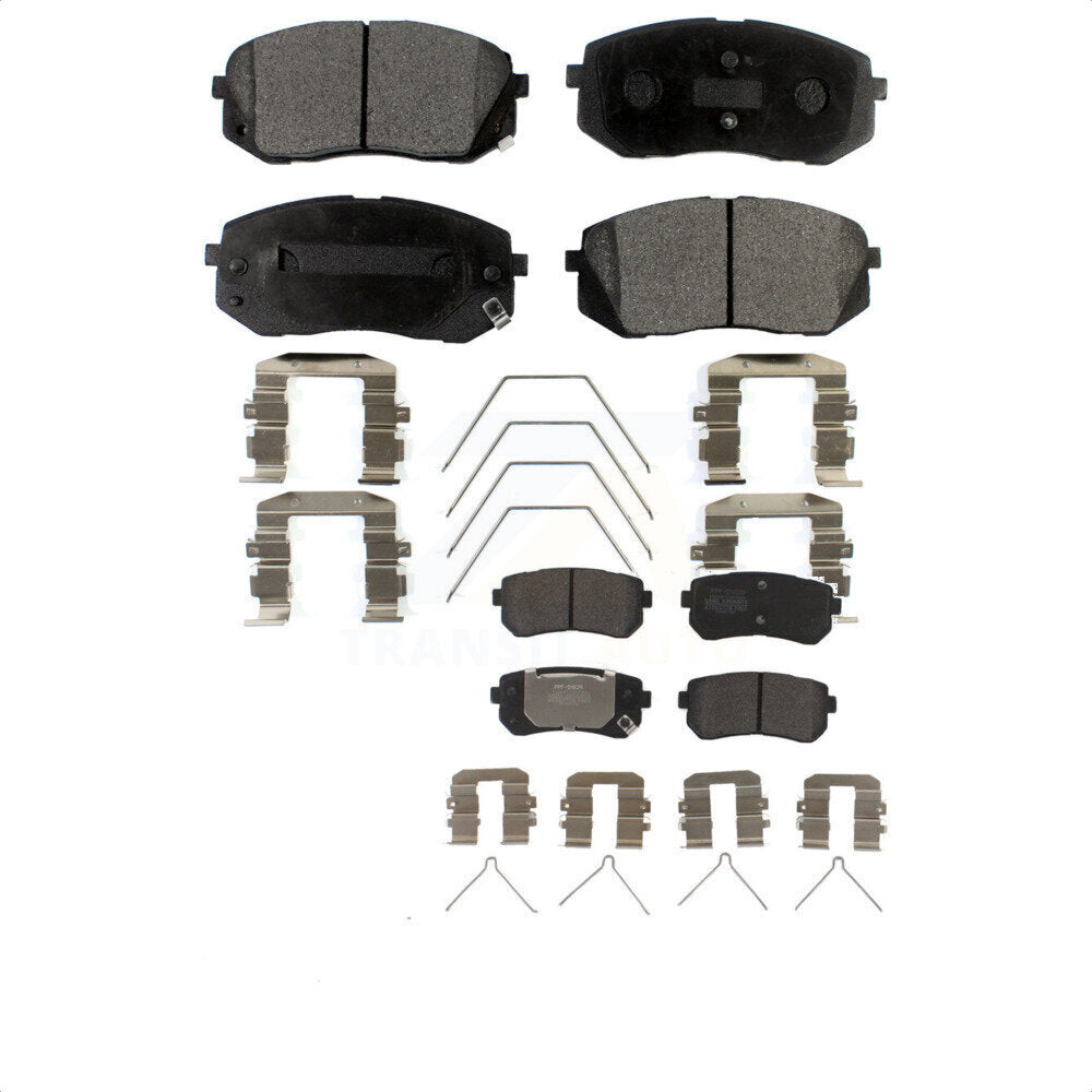 Front Rear Semi-Metallic Brake Pads Kit For Kia Optima With Manual Parking KPF-100488