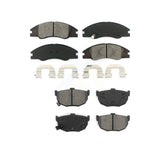 Front Rear Semi-Metallic Brake Pads Kit For Kia Spectra Spectra5 KSM-100040
