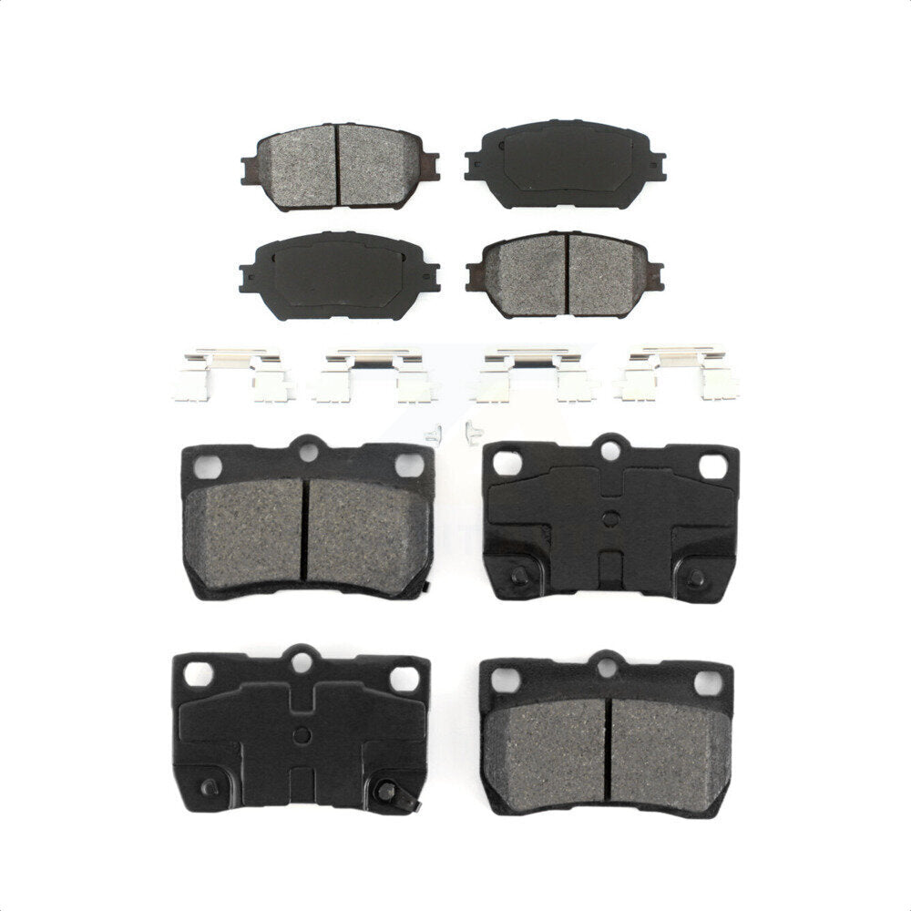 Front Rear Semi-Metallic Brake Pads Kit For Lexus IS250 GS300 KSM-100400
