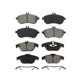 Front Rear Semi-Metallic Brake Pads Kit For Mercedes-Benz C300 C250 C230 KSM-100127