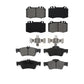 Front Rear Semi-Metallic Brake Pads Kit For Mercedes-Benz E350 SL500 E500 SL550 CLS550 CLS500 S430 S500 E550 CL500 S350 CL600 KSM-100369