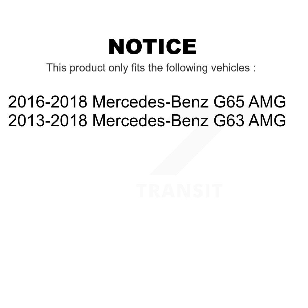 Front Rear Semi-Metallic Brake Pads Kit For Mercedes-Benz G63 AMG G65 KPF-100461