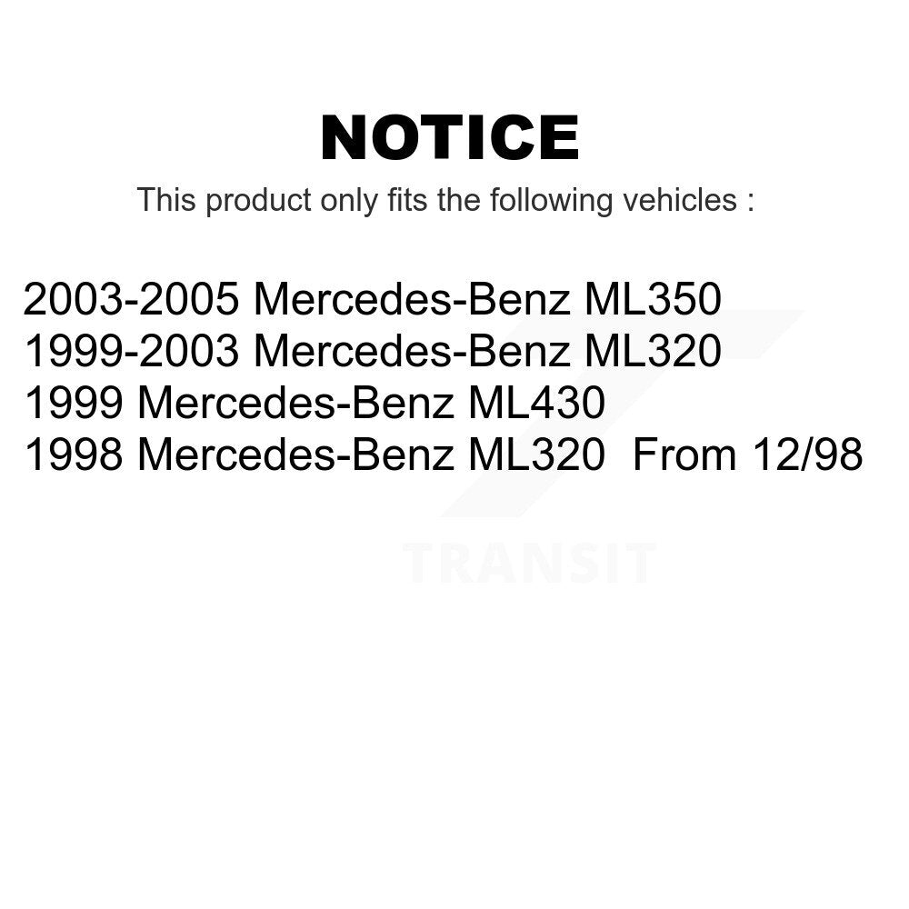 Front Rear Semi-Metallic Brake Pads Kit For Mercedes-Benz ML320 ML350 ML430 KSM-100319