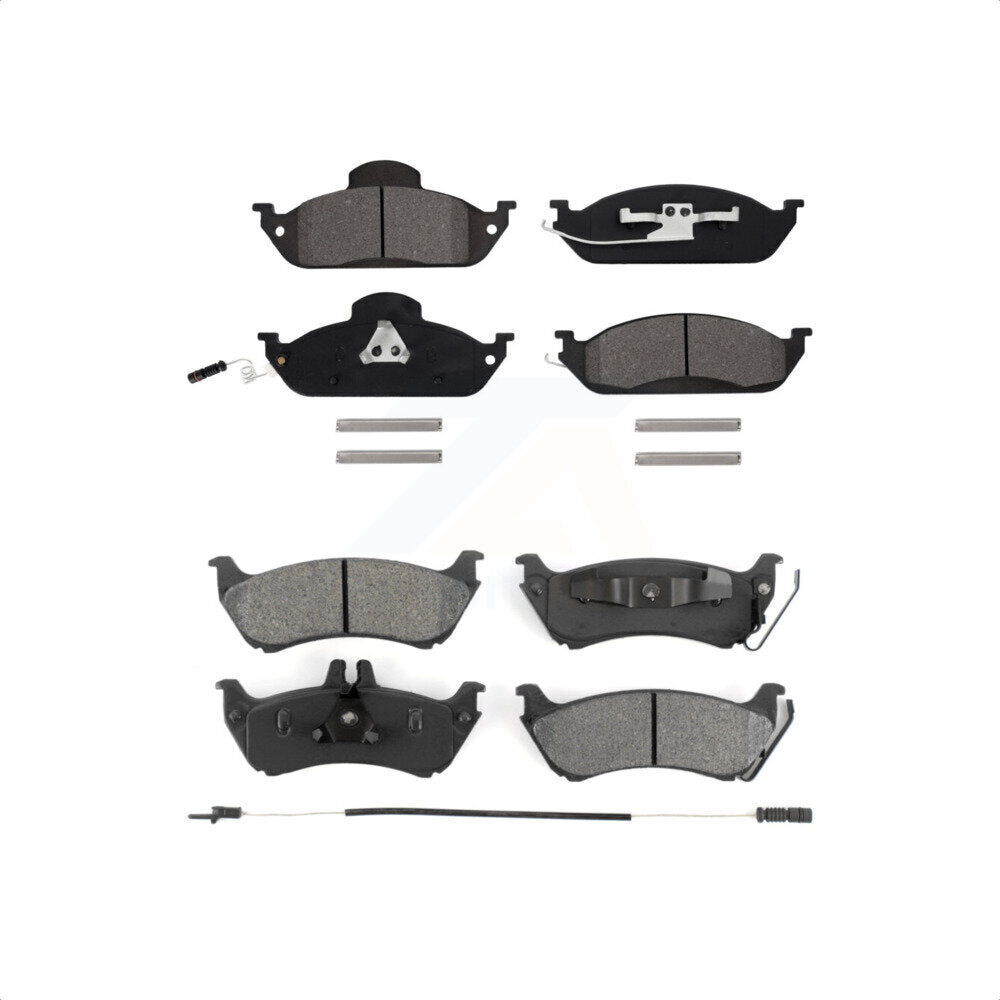 Front Rear Semi-Metallic Brake Pads Kit For Mercedes-Benz ML320 ML350 ML430 KSM-100319