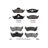 Front Rear Semi-Metallic Brake Pads Kit For Mercedes-Benz ML320 ML350 ML430 KSM-100319