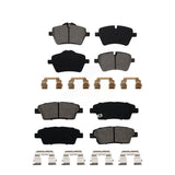 Front Rear Semi-Metallic Brake Pads Kit For Mini Cooper Countryman Paceman KSM-100086