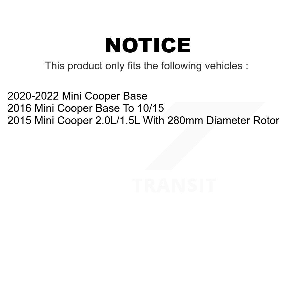 Front Rear Semi-Metallic Brake Pads Kit For Mini Cooper KPF-100115