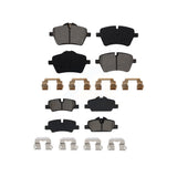 Front Rear Semi-Metallic Brake Pads Kit For Mini Cooper KSM-100492