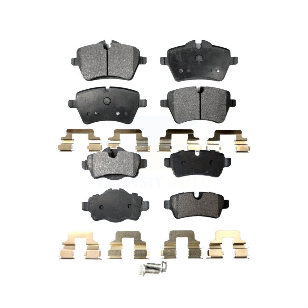Front Rear Semi-Metallic Brake Pads Kit For Mini Cooper With 294mm Diameter Rotor KPF-100083