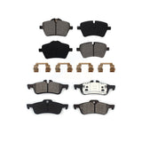 Front Rear Semi-Metallic Brake Pads Kit For Mini Cooper With 294mm Diameter Rotor KSM-100084