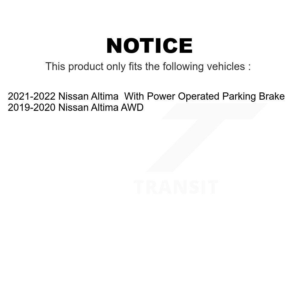 Front Rear Semi-Metallic Brake Pads Kit For Nissan Altima KPF-100635