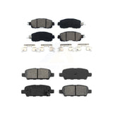 Front Rear Semi-Metallic Brake Pads Kit For Nissan Altima LEAF KSM-100208