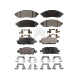 Front Rear Semi-Metallic Brake Pads Kit For Nissan LEAF KPF-100051