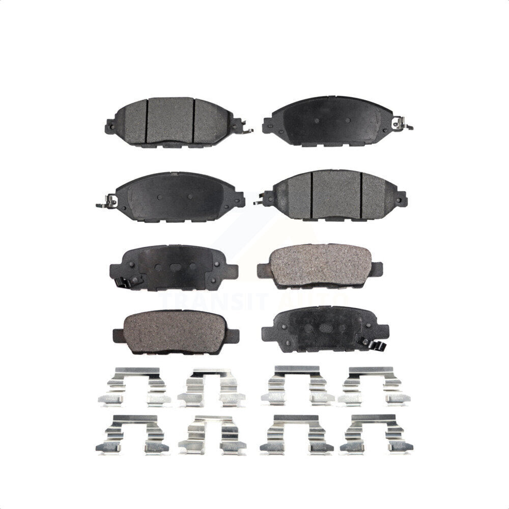 Front Rear Semi-Metallic Brake Pads Kit For Nissan Pathfinder Murano INFINITI QX60 JX35 KPF-100249