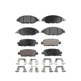 Front Rear Semi-Metallic Brake Pads Kit For Nissan Pathfinder Murano INFINITI QX60 JX35 KPF-100249
