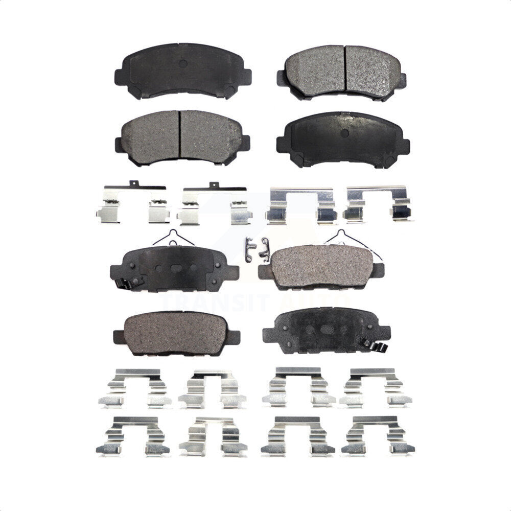 Front Rear Semi-Metallic Brake Pads Kit For Nissan Rogue Maxima Sentra Select Juke KPF-100146