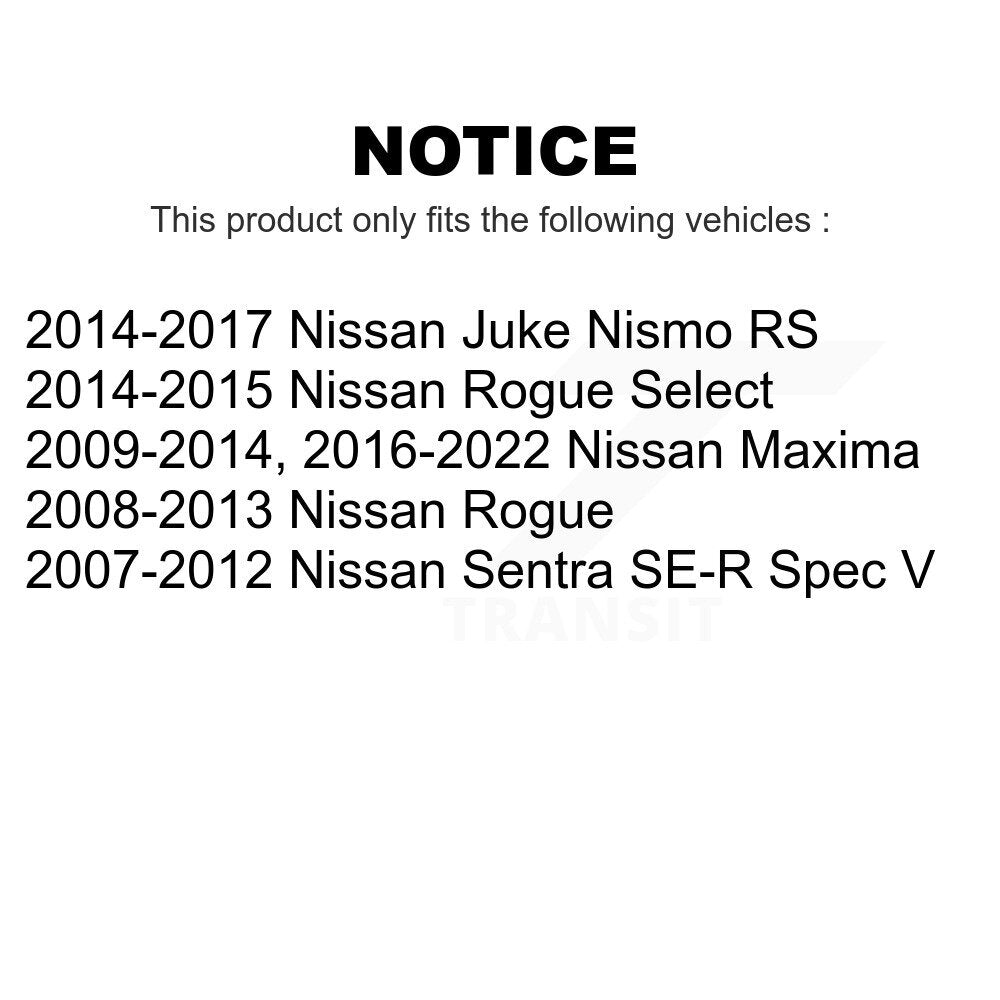 Front Rear Semi-Metallic Brake Pads Kit For Nissan Rogue Maxima Sentra Select Juke KSM-100141