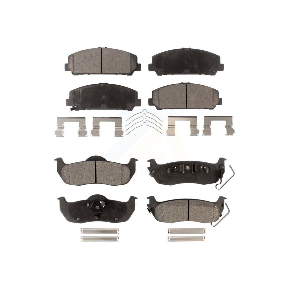Front Rear Semi-Metallic Brake Pads Kit For Nissan Titan Armada Infiniti QX56 INFINITI TITAN KPF-100206