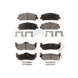Front Rear Semi-Metallic Brake Pads Kit For Nissan Titan Armada Infiniti QX56 INFINITI TITAN KPF-100206