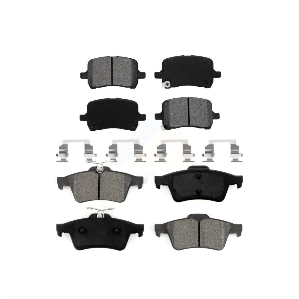 Front Rear Semi-Metallic Brake Pads Kit For Pontiac Solstice Saturn Sky KSM-100019