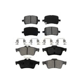 Front Rear Semi-Metallic Brake Pads Kit For Pontiac Solstice Saturn Sky KSM-100019