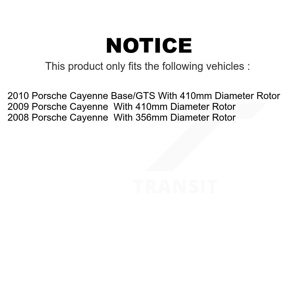 Front Rear Semi-Metallic Brake Pads Kit For Porsche Cayenne KPF-100518