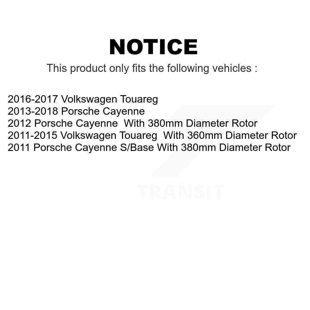 Front Rear Semi-Metallic Brake Pads Kit For Porsche Cayenne Volkswagen Touareg KPF-100465