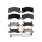 Front Rear Semi-Metallic Brake Pads Kit For Porsche Cayenne Volkswagen Touareg KPF-100465