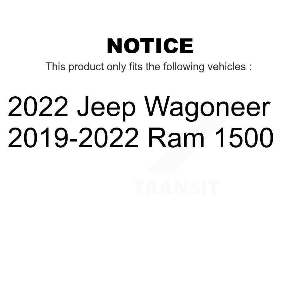 Front Rear Semi-Metallic Brake Pads Kit For Ram 1500 Jeep Wagoneer KPF-100628