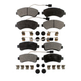 Front Rear Semi-Metallic Brake Pads Kit For Ram ProMaster 1500 2500 3500 KPF-100218