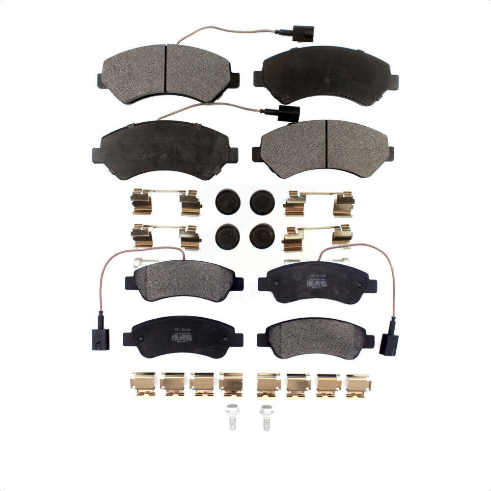 Front Rear Semi-Metallic Brake Pads Kit For Ram ProMaster 1500 2500 3500 KPF-100469