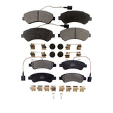 Front Rear Semi-Metallic Brake Pads Kit For Ram ProMaster 1500 2500 3500 KPF-100469