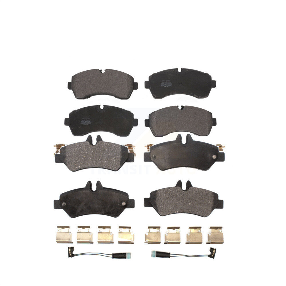 Front Rear Semi-Metallic Brake Pads Kit For Sprinter 3500 Freightliner Dodge Mercedes-Benz KPF-100591