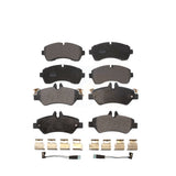 Front Rear Semi-Metallic Brake Pads Kit For Sprinter 3500 Freightliner Dodge Mercedes-Benz KPF-100591