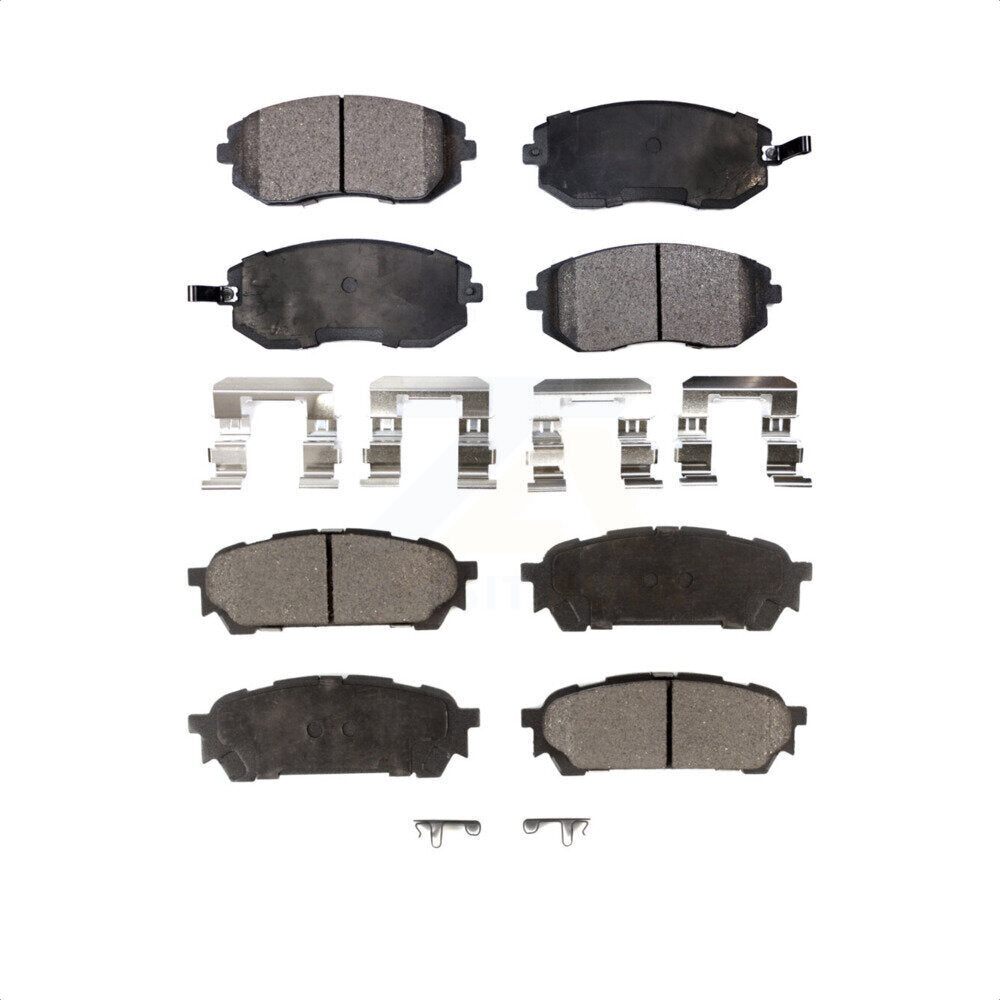 Front Rear Semi-Metallic Brake Pads Kit For Subaru Forester Impreza Saab 9-2X KPF-100434