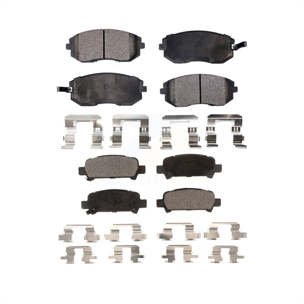 Front Rear Semi-Metallic Brake Pads Kit For Subaru Outback Impreza Forester Legacy Baja KPF-100436