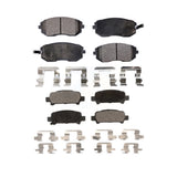 Front Rear Semi-Metallic Brake Pads Kit For Subaru Outback Impreza Forester Legacy Baja KPF-100436