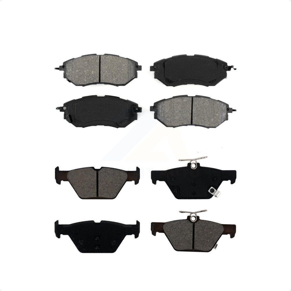 Front Rear Semi-Metallic Brake Pads Kit For Subaru Outback Legacy WRX KSM-100452