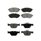Front Rear Semi-Metallic Brake Pads Kit For Subaru Outback Legacy WRX KSM-100452