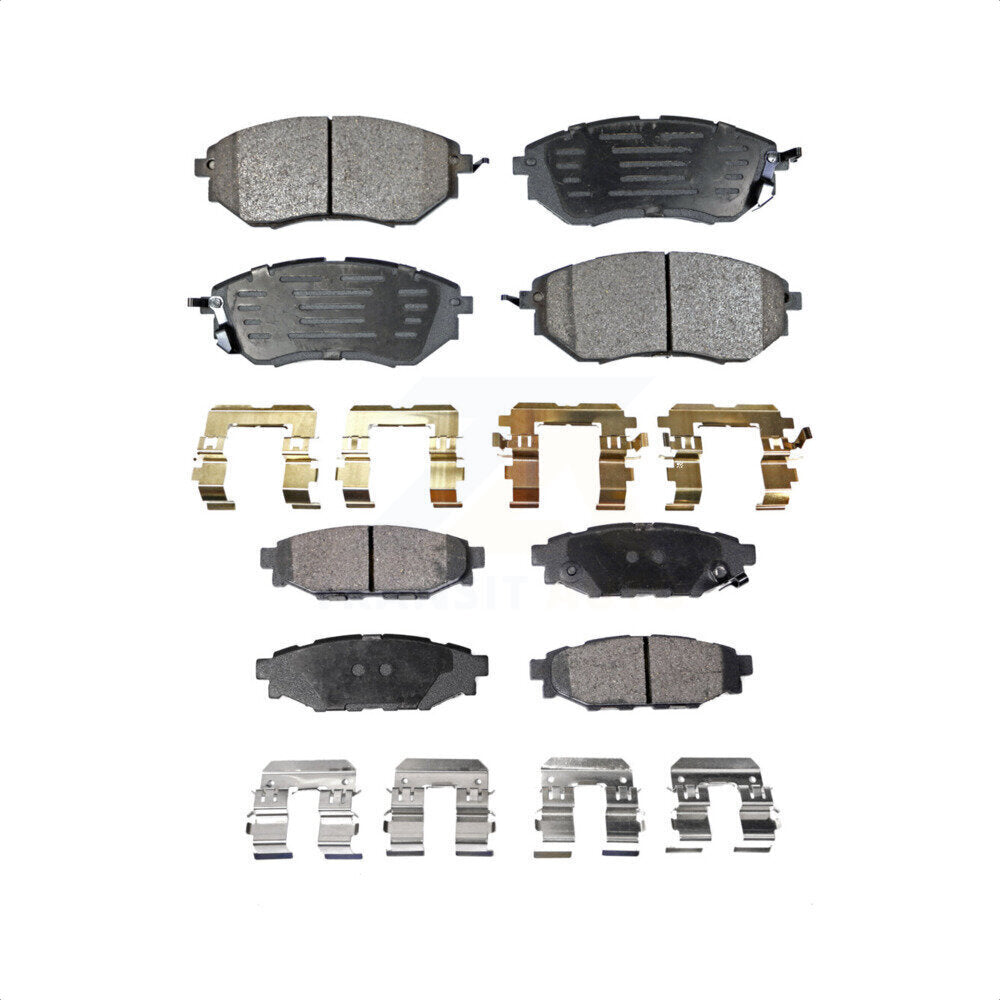 Front Rear Semi-Metallic Brake Pads Kit For Subaru WRX KPF-100040